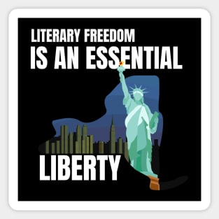 Banned books, Literary Freedom is an Essential Liberty Sticker